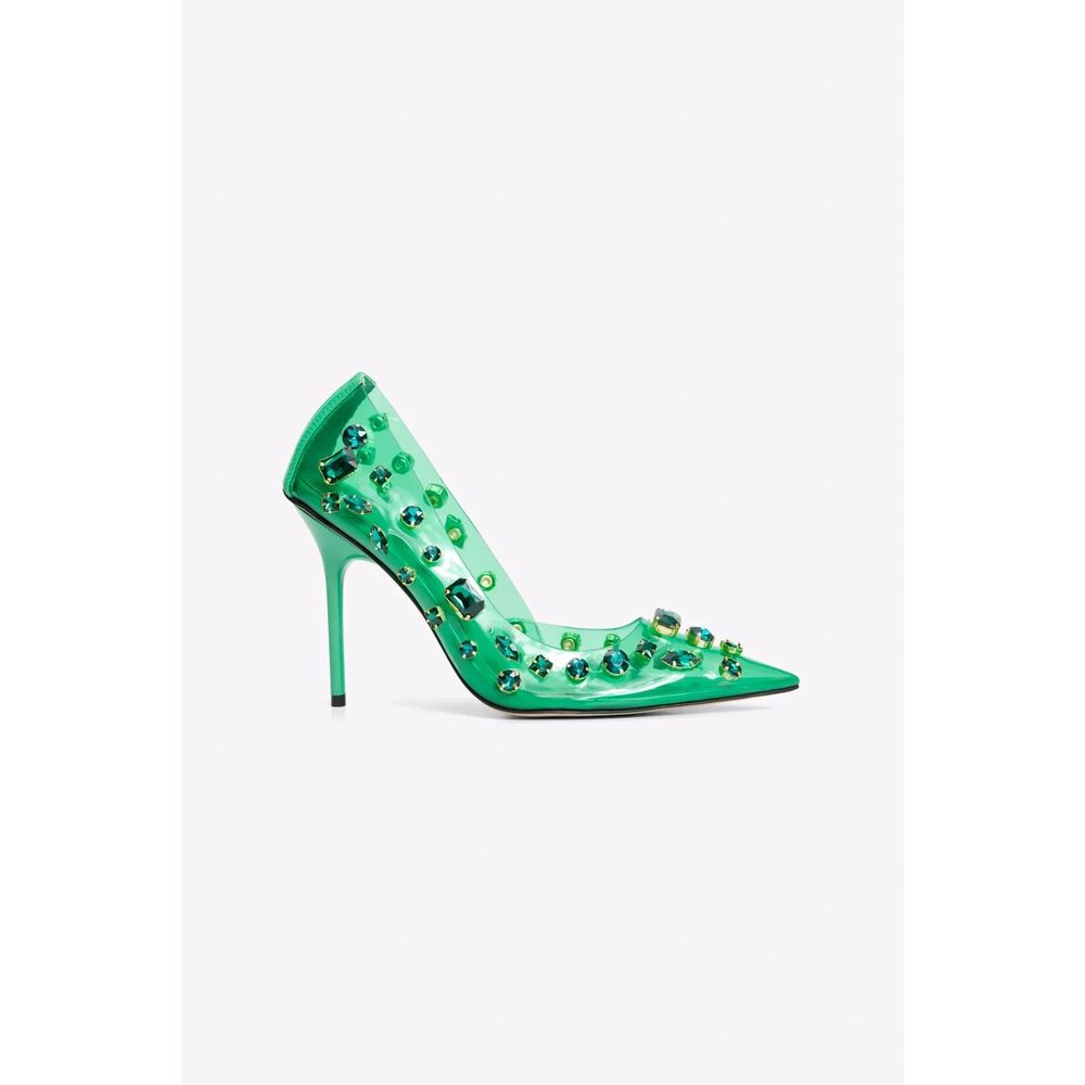 Good American Diamonds Are Forever Heel, Green, Size 9, NWOB